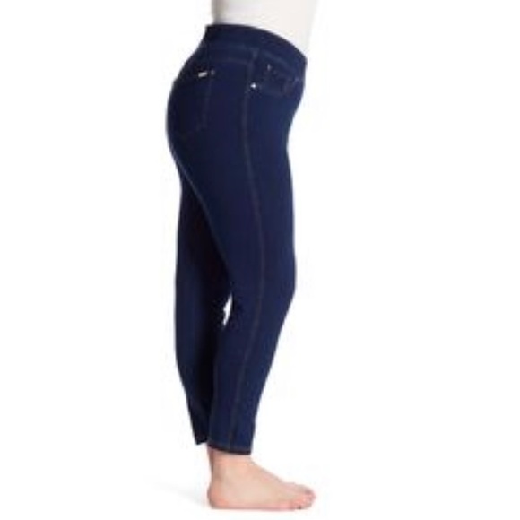 Catherine Malenandrino pull on dark wash denim jeggings size 1X NWT - Picture 3 of 11